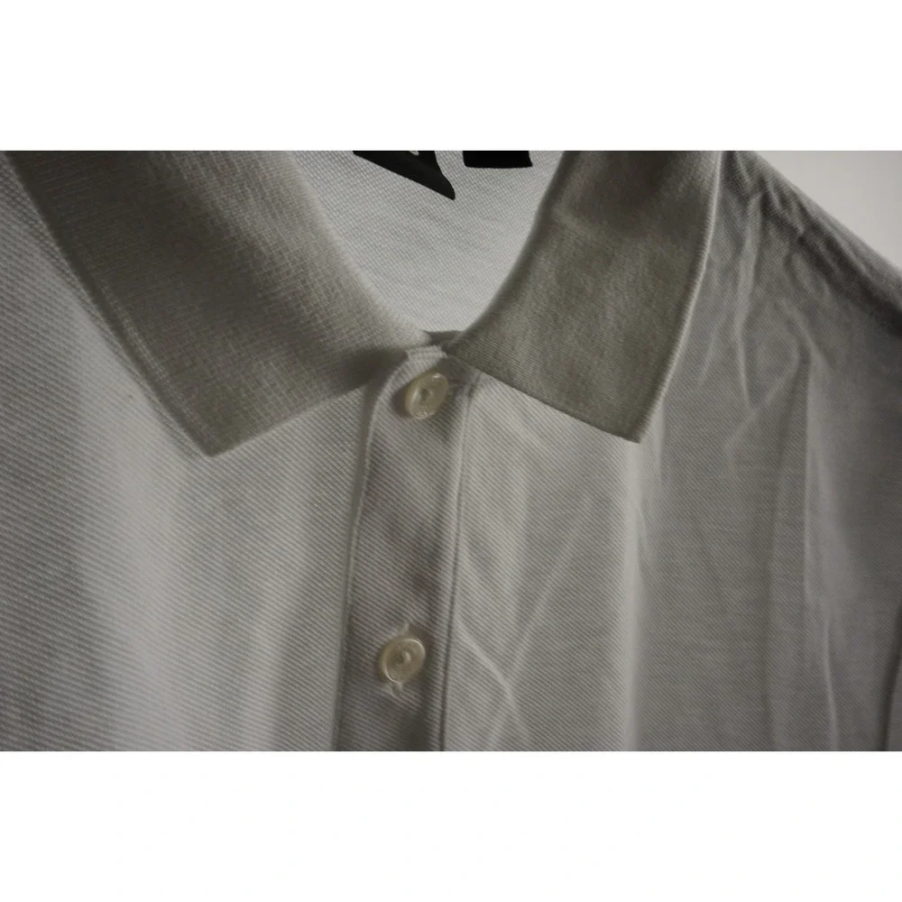 Hugo Boss Pallas Pique Polo Shirt Men's Medium Short Sleeve White Cotton w/ Logo